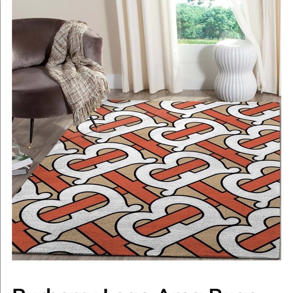 Burberry monogram designer rug - Picture 2 of 2